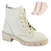 Bota Coturno Estilo Mix e Meia 2799