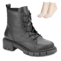 Bota Coturno Estilo Mix e Meia 2799