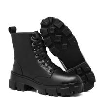 Bota coturno feminina blogueira sola alta