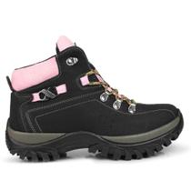 Bota Coturno Feminina Botinha Lona Para Trilha Caminhada rf 130