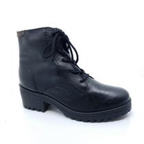 Bota Coturno Feminina Bottero Couro Burnish 335301