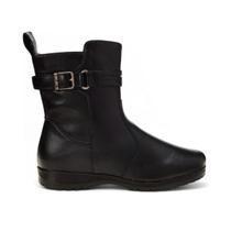 Bota Coturno Feminina Cano Baixo Fivela Mooncity 71129 Bota Coturno Feminina Cano Baixo Fivela Mooncity 71129