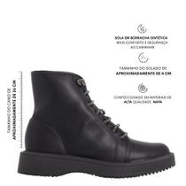 Bota Coturno Feminina Cano Baixo Zíper Brilho Moleca 5339110 - Preto - 39 Bota Coturno Feminina Cano Baixo Zíper Brilho Moleca 5339110 - Preto - 39