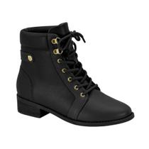 Bota Coturno Feminina Cano Curto Cadarço Ultraconfort Modare