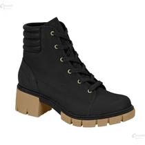 Bota Coturno Feminina Cano Curto Conforto Moleca 5338.107