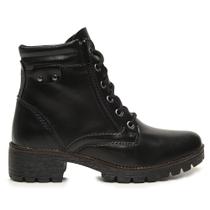 Bota Coturno Feminina Cano Médio Confortável Gel Bota Coturno Feminina Cano Médio Confortável Gel