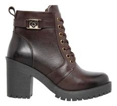 Bota Coturno Feminina Casual Baixa Plataforma