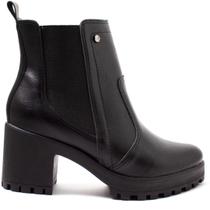 Bota Coturno Feminina Chelsea Ramarim Salto Grosso Cano Curto 23-50123