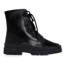 Bota Coturno Feminina Comfortflex 2347303 Preta