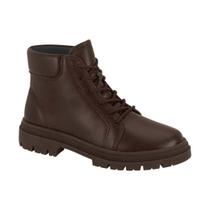 Bota Coturno Feminina Confort Moleca Cano Médio 5344102 Bota Coturno Feminina Confort Moleca Cano Médio 5344102