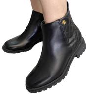 Bota coturno feminina conforto cano curto -modare 7074.106