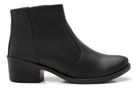 Bota Coturno Feminina Conforto Estilo Cano Curto Bota Coturno Feminina Conforto Estilo Cano Curto