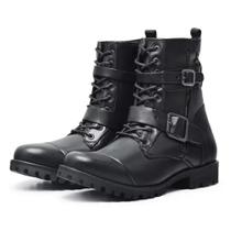 Bota Coturno Feminina Couro DR13 Preto Bota Coturno Feminina Couro DR13 Preto