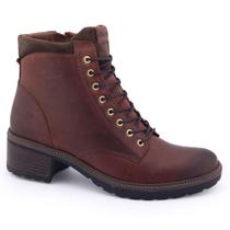 Bota Coturno Feminina couro Freeway Flora 3588 salto 4cm Bota Coturno Feminina couro Freeway Flora 3588 salto 4cm