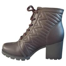 Bota Coturno Feminina Dakota Marron Macia Confortavel Linda