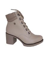 Bota Coturno Feminina Dakota Salto Bloco Capuccino D0391