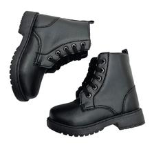 Bota coturno feminina infantil preta cadarço Bota coturno feminina infantil preta cadarço