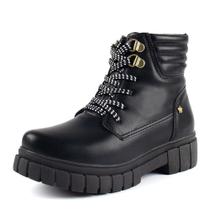 Bota Coturno Feminina Infantil Tratorado Menina Fashion