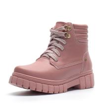 Bota Coturno Feminina Infantil Tratorado Menina Fashion