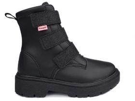 Bota Coturno Feminina Pampili 681.018.000 Duda tiras autocolantes Triplo Glitter