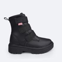 Bota Coturno Feminina Pampili Duda tiras autocolantes Triplo Glitter