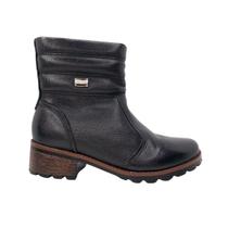 Bota Coturno Feminina Pegada 281417- Preto