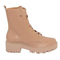 Bota Coturno Feminina Quiz Cano Médio e Salto 4cm 63190804 Bota Coturno Feminina Quiz Cano Médio e Salto 4cm 63190804