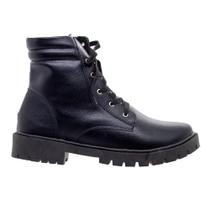 Bota Coturno Feminina Tratorado Fashion Fz 406020 Preta