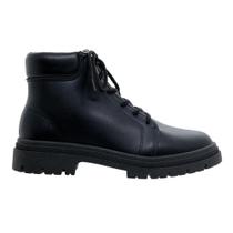 Bota Coturno Feminina Tratorado Moleca 5344.102 Preta
