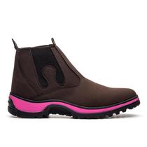 Bota Coturno Feminino Adventure Botinha Texana Calce Facil Bota Coturno Feminino Adventure Botinha Texana Calce Facil