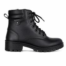 Bota Coturno Feminino Bkarellus Cadarço Preto Tamanho:38 Bota Coturno Feminino Bkarellus Cadarço Preto Tamanho:38