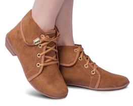Bota Coturno Feminino Botinha Lisa Cano Curto - Leila Soares Bota Coturno Feminino Botinha Lisa Cano Curto - Leila Soares