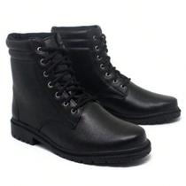 Bota Coturno Feminino Cano Baixo Sola Tratorada Confortável Casual Moda Inverno Antiderrapante Bota Coturno Feminino Cano Baixo Sola Tratorada Confortável Casual Moda Inverno Antiderrapante