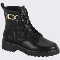 Bota Coturno Feminino Cano Curto Conforto Tratorado Vizzano 3103.103.21665