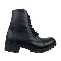 Bota Coturno Feminino Cano Curto Via Bag 063