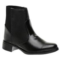 Bota Coturno Feminino Cano Médio Salto Baixo Inverno