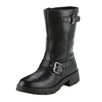 Bota Coturno Feminino Cano Médio Tratorado Biker Mississipi