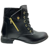 Bota Coturno Feminino Casual Social Cano Curto Montaria