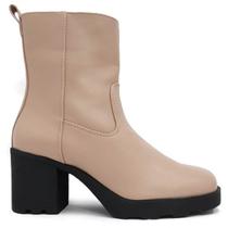 Bota Coturno Feminino Casual Tratorado Salto Médio Cano Médio Sua Cia Ft Ana Castela 8312.15308 Bota Coturno Feminino Casual Tratorado Salto Médio Cano Médio Sua Cia Ft Ana Castela 8312.15308
