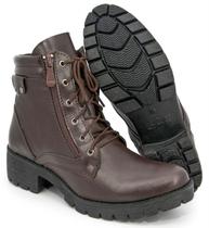 Bota Coturno Feminino Conforto de Qualidade com Ziper Cool Doc Martens BR2