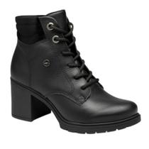 Bota Coturno Feminino Couro Preto Dakota D0461-0009