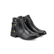 Bota Coturno Feminino Elegante Confortável Casual Montaria Boiadeira Balada Peão Inverno Peão