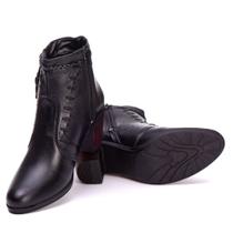 Bota Coturno Feminino Em Couro