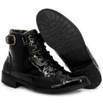 Bota Coturno Feminino Fivela Estilo Rock CTW