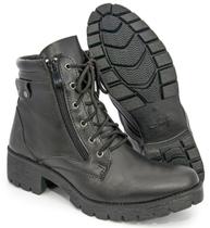 Bota Coturno Feminino forrado BBr2 117150040 preto