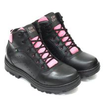 Bota Coturno Feminino GM GOD com C.A bico PVC REF:01 Rosa Bota Coturno Feminino GM GOD com C.A bico PVC REF:01 Rosa