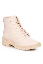 Bota Coturno Feminino Matelassê Tratorado - Dakota