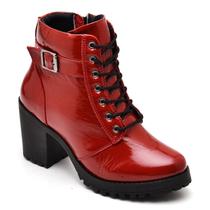 Bota Coturno Feminino Moda Blogueira Botina Americana Estilo Rock Fashion Para Festas Shows
