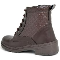 Bota Coturno Feminino Moda Casual Cano Médio Sola Borracha Tratorada Alta Qualidade Mulher Fashion