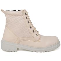 Bota Coturno Feminino Moda Casual Cano Médio Sola Borracha Tratorada Alta Qualidade Mulher Fashion